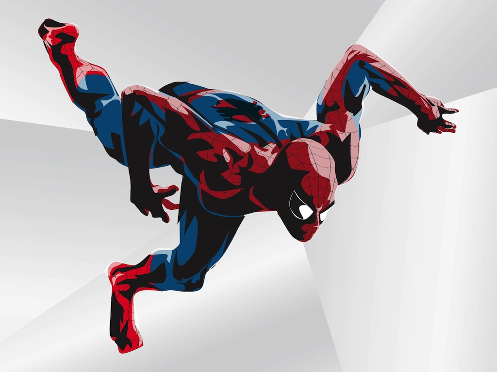 1024x768 Spider Man Vector Art Graphics