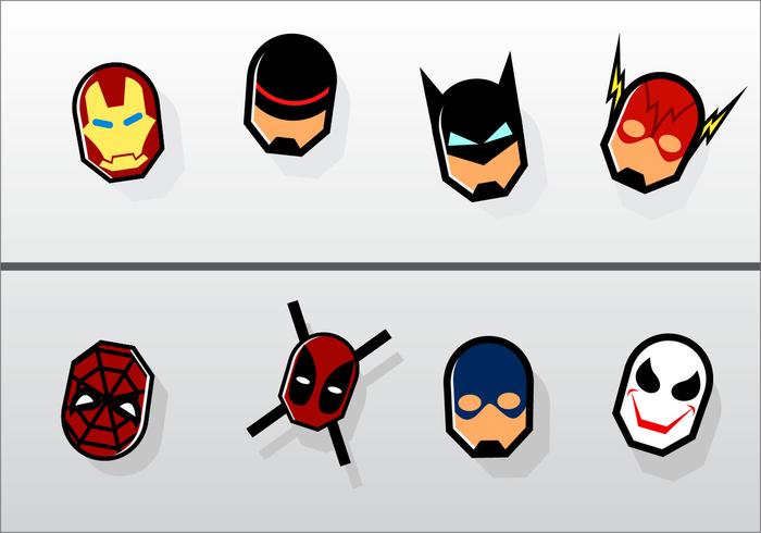 700x490 Superhero Fridge Magnet Vector