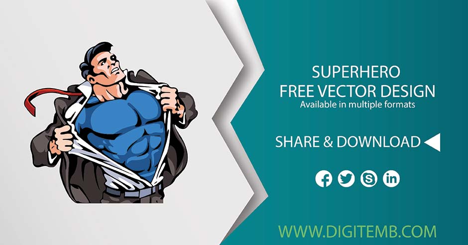 940x492 Powerful Superhero Vector Design