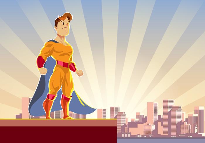 700x490 Super Hero Figure Vector