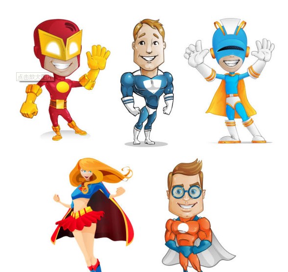 589x557 Cartoon Superhero Graphics Free Download