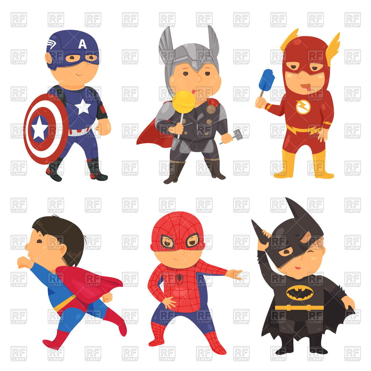 1200x1200 Cartoon Superhero Costume Kids Vector Image Of People Kannaa
