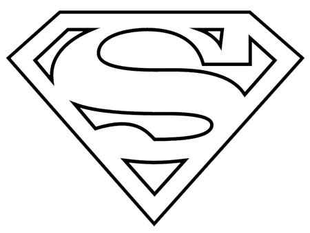 450x339 Use This Logo! Superman Logo Black And White Clipart James