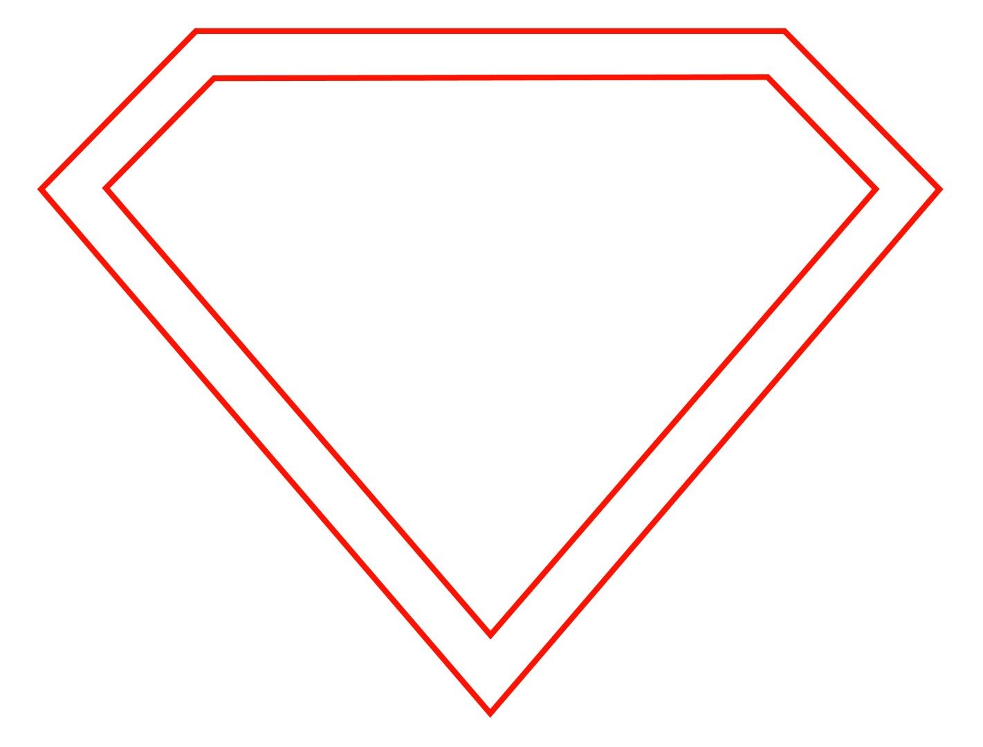1421x1080 How To Draw The Superman Logo All Superman Drawing