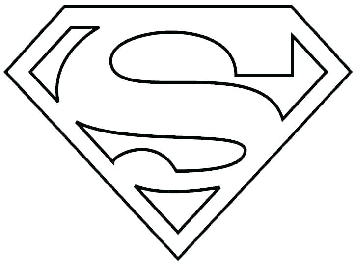 723x536 S Superman Template Awesome Blank Badge C Header Symbol Outline