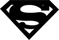 232x158 Silhouette Superman Logo