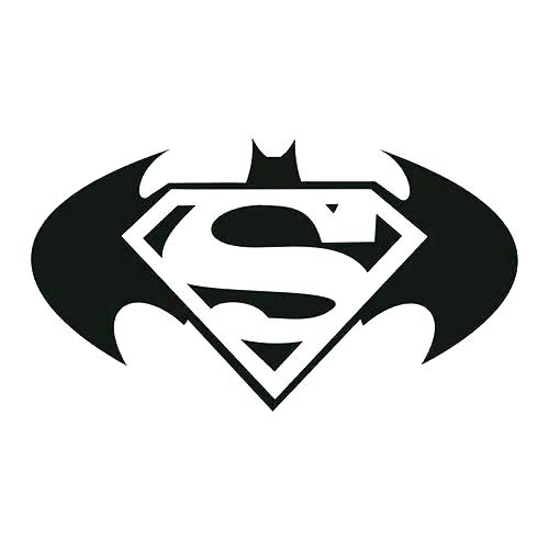 500x500 Superman Symbol Outline Years Of Superman Logo Free Template Badge
