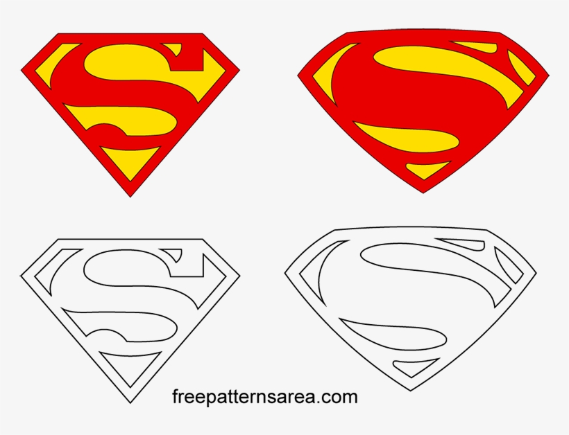 820x628 Superman Logo Outline Png