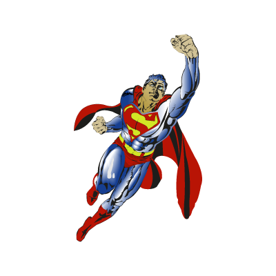 400x400 Superman Flying Vector Logo