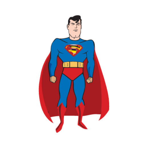 518x518 Comic Superman Logo Vector