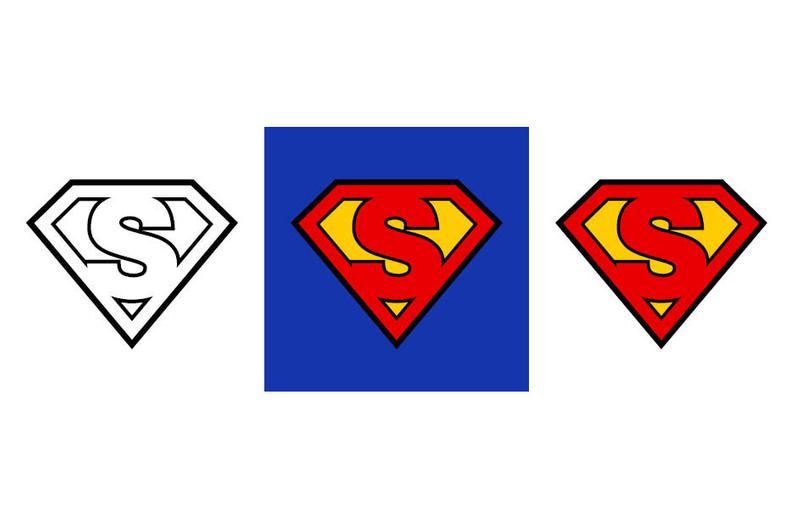 794x529 Superman Letter S Download Digital Clipart Silhouette Vector Etsy