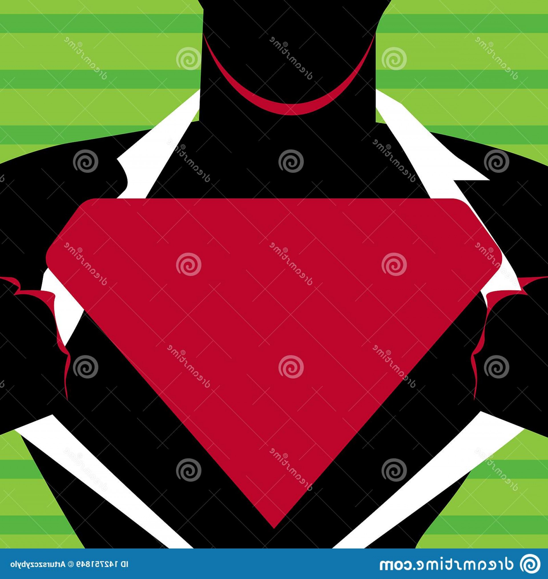 1920x2026 Man Superman Pose Opening Shirt To Reveal Blank Triangular Logo