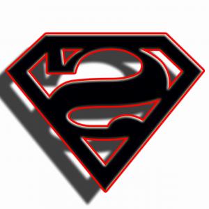 300x300 Stock Illustration Superhero Vector Icon Superman Logo Handandbeak