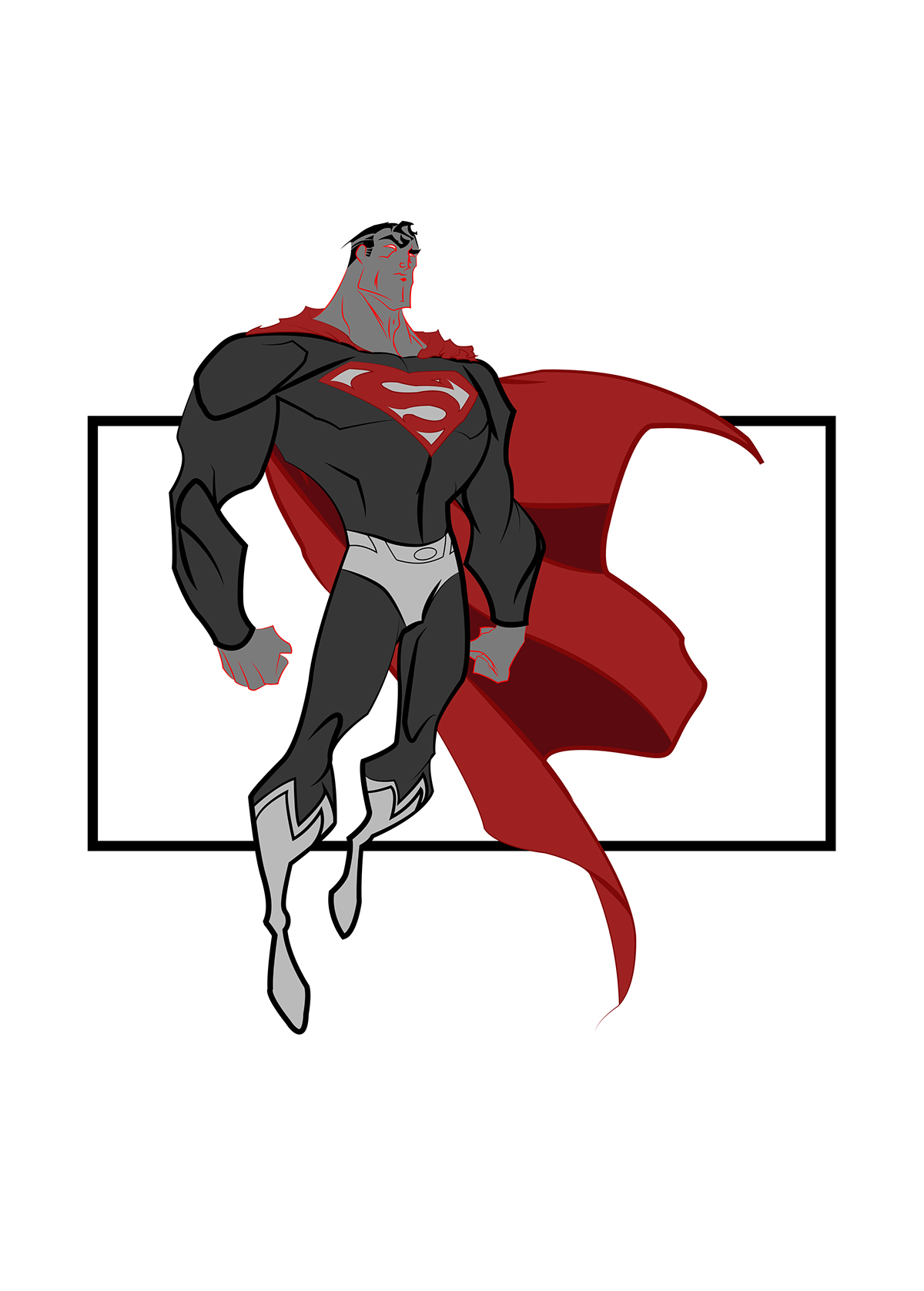 1200x1677 Superman Vector On Behance