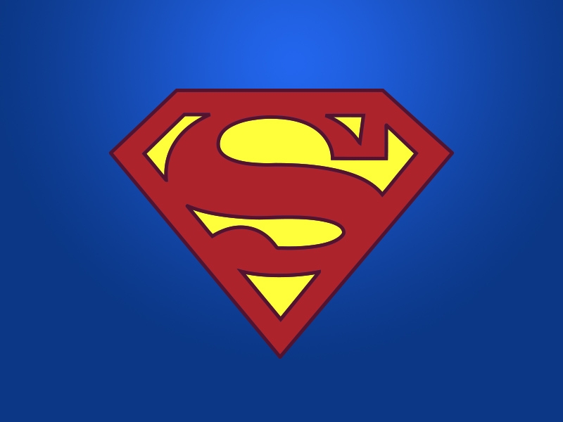 800x600 Superman Vector Logo