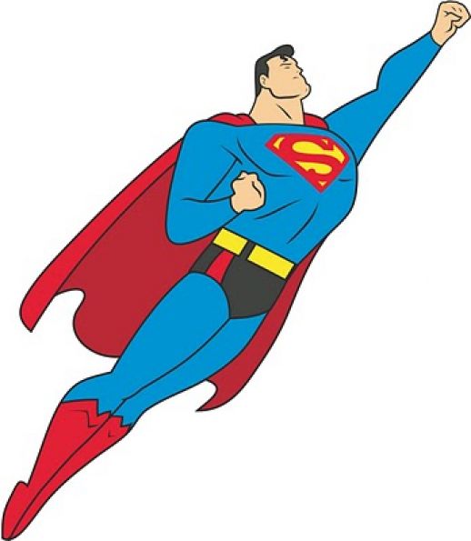 518x595 Superman Cartoon Logo Vector
