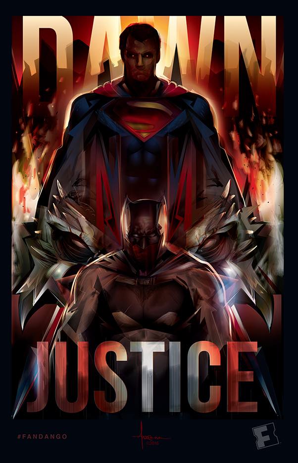 602x936 Batman V Superman's Grittiness Perfectly Captured In Vector Art