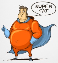 190x206 Fat Superhero Superman Vector Image Illustration Baseball Baby