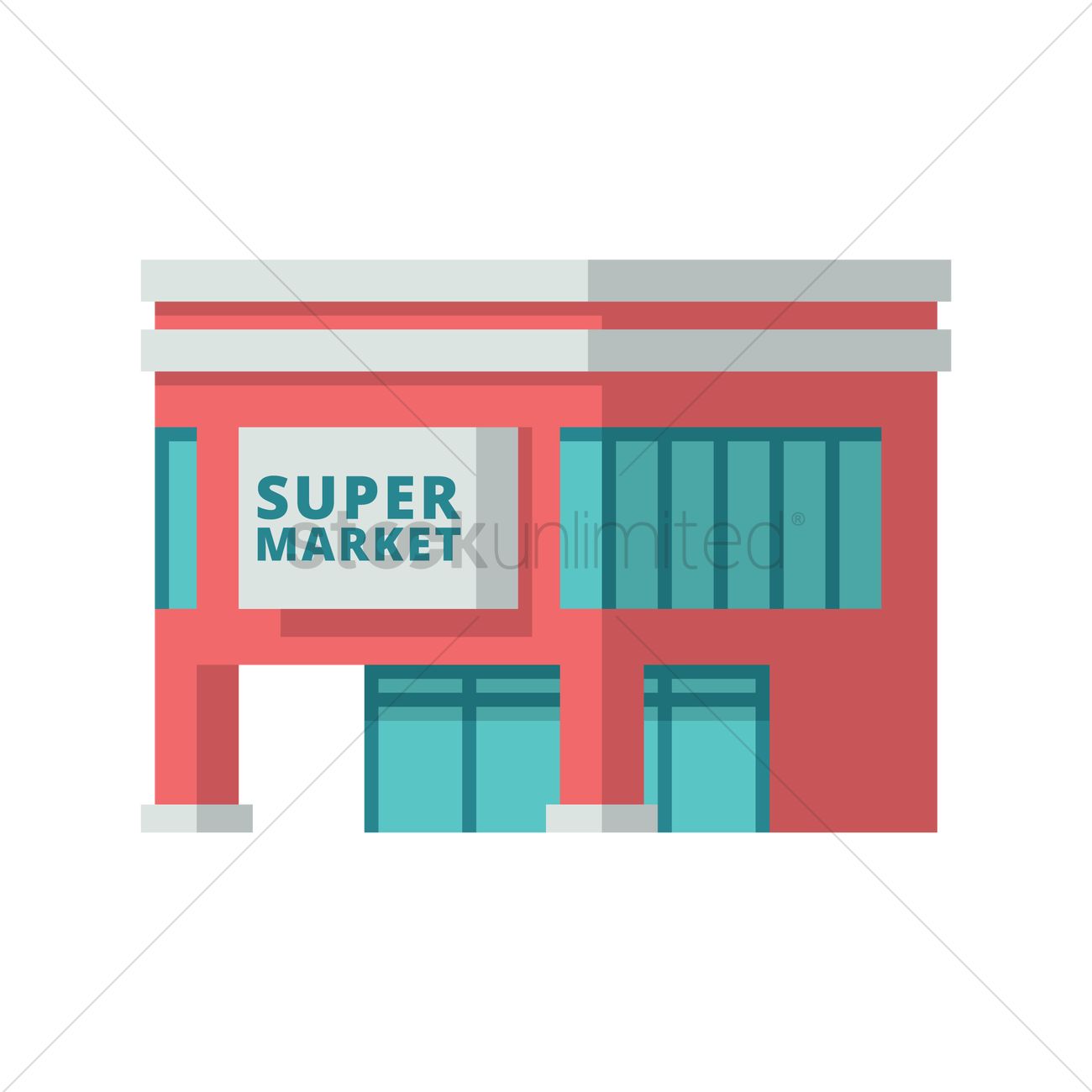 1300x1300 Supermarket Vector Image