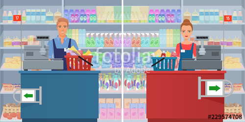 500x249 Young Man And Woman Cashier
