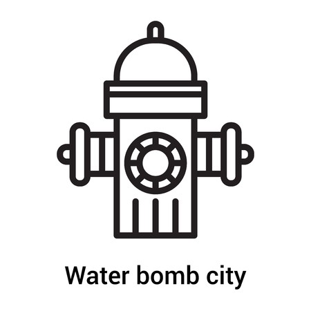 450x450 Water Bomb City Supplier Icon Vector Isolated On White Background