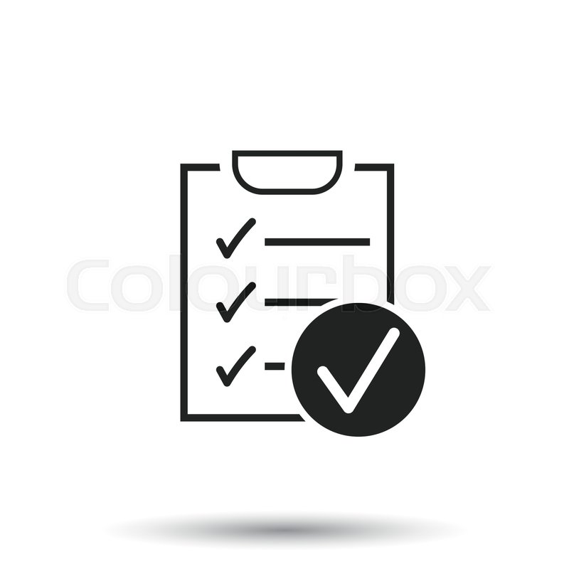 800x800 Checklist Vector Icon Survey Vector Stock Vector Colourbox