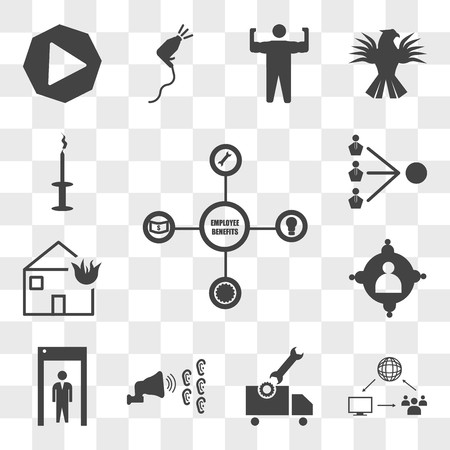 450x450 Set Of Transparent Icons Such As Employee Benefits, Supply