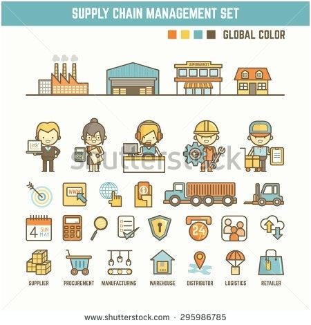 450x470 Supply Chain Flow Chart Template Inspirational Management Stock