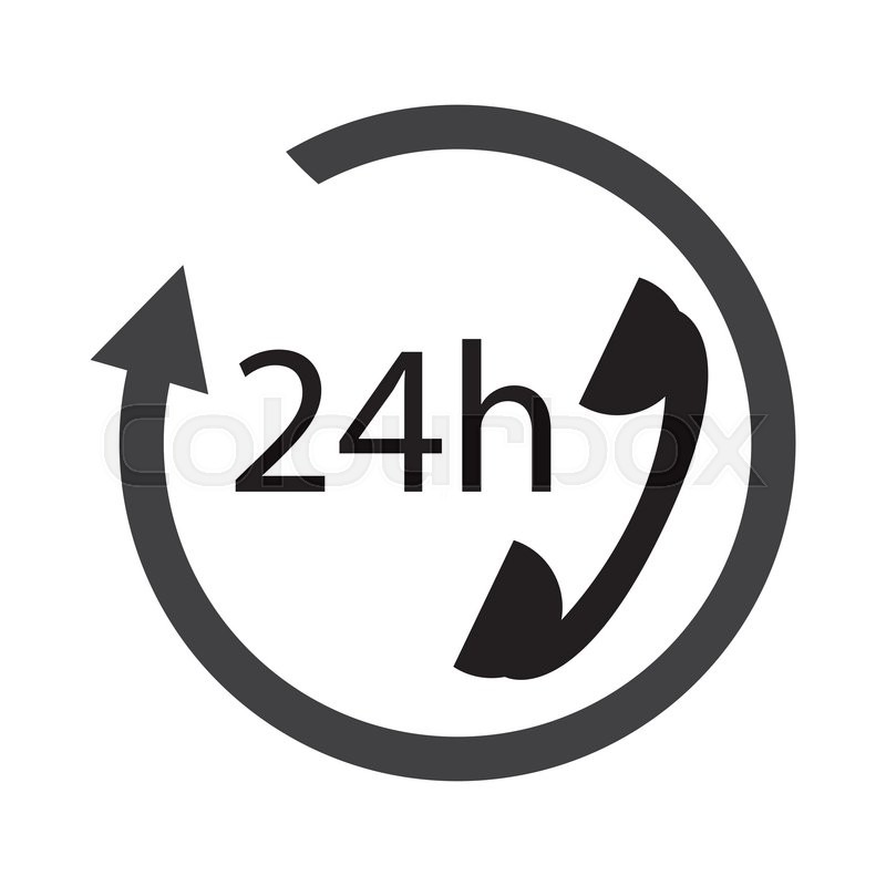 800x800 Flat Design Phone Support Icon Stock Vector Colourbox