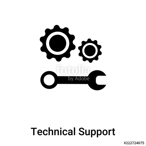 500x500 Technical Support Icon Vector Isolated On White Background, Logo
