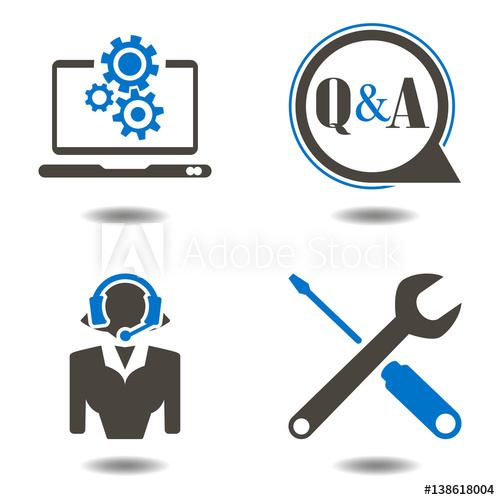 500x500 Technical Support Icons Web Telemarketing Technician Vector Icon
