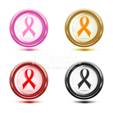 440x440 Set Of Support Ribbon Stock Vector