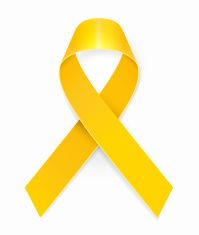 199x235 Support Our Troops Veteran's Day Yellow Awareness Ribbon Vector