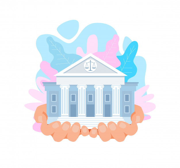 626x587 Us Supreme Court Building Flat Vector Illustration Vector