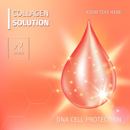 450x450 Vector Illustration Of Supreme Collagen Oil Drop Essence Premium