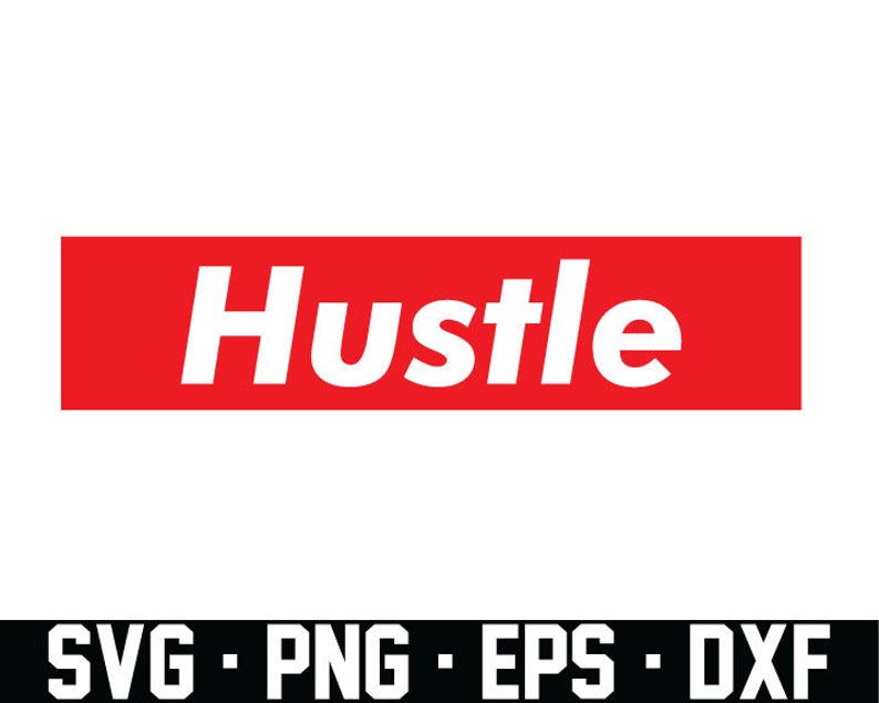 794x635 Hustle Supreme Inspired Vector Png Dxf Silhouette Etsy