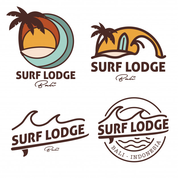 626x626 Surf Lodge Logo Badge Vector Premium Download
