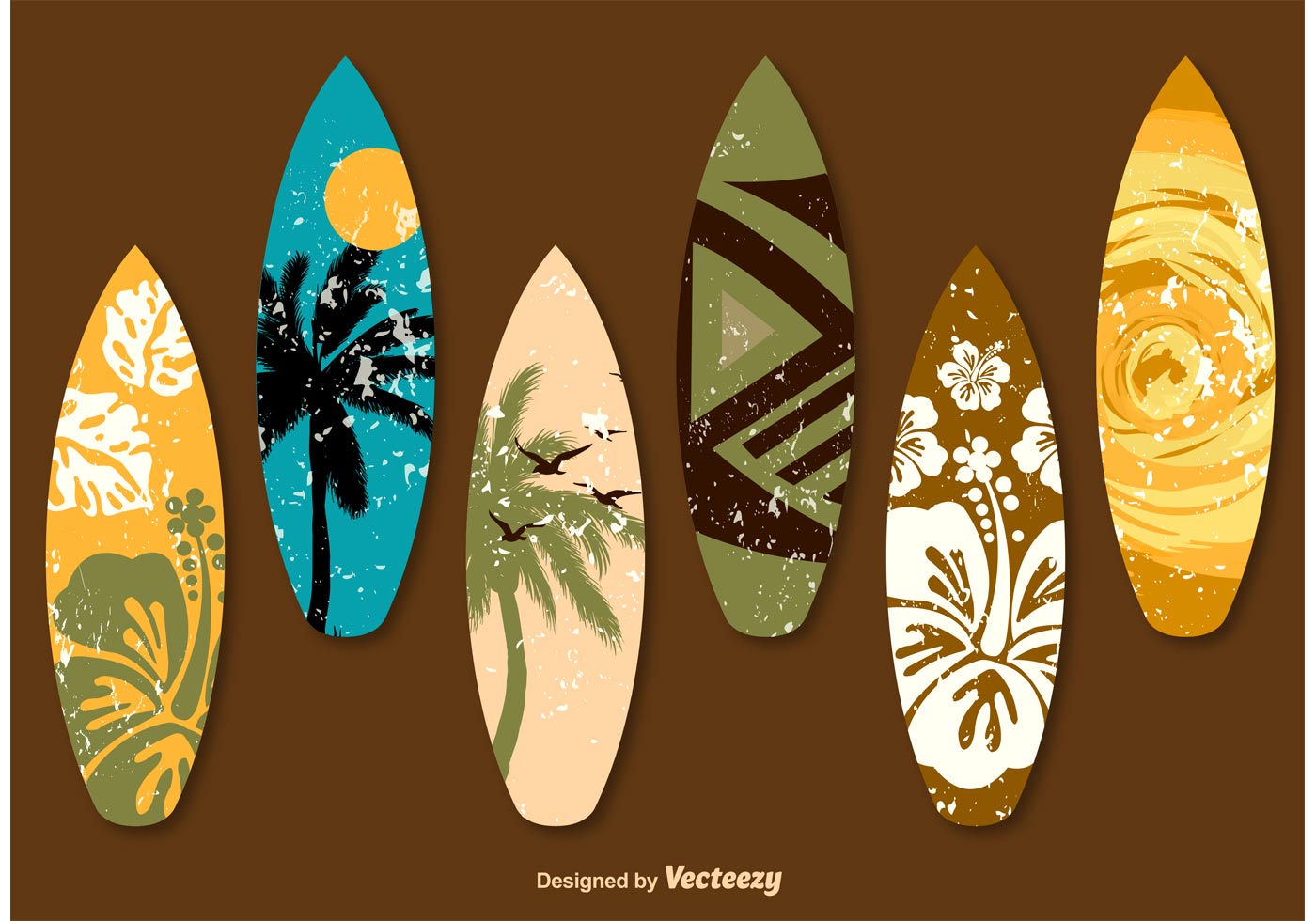 1400x980 Surfboard Free Vector Art