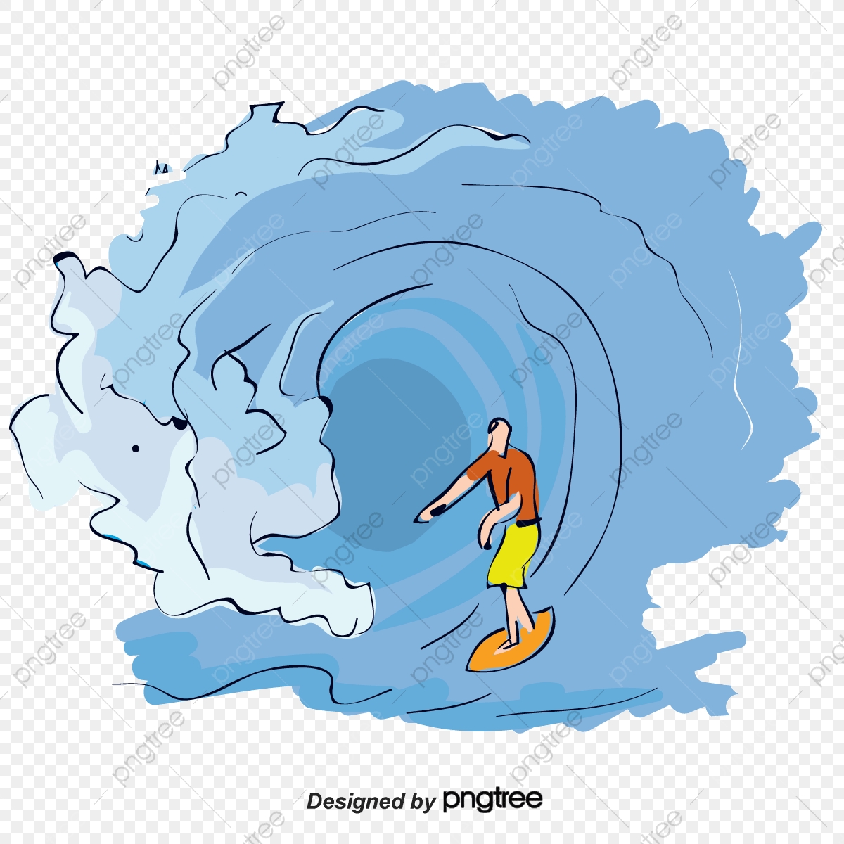 1200x1200 Vector Water Waves And Surfers, Water Waves, Surf, Vector Water