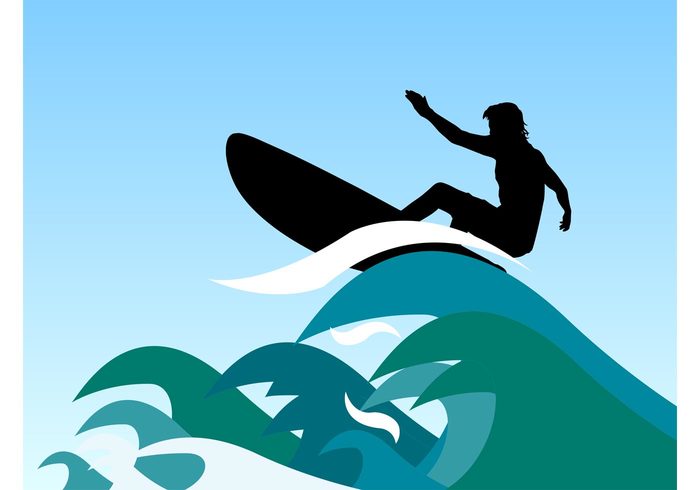 700x490 Surfer Waves Vector Free Vectors Ui Download