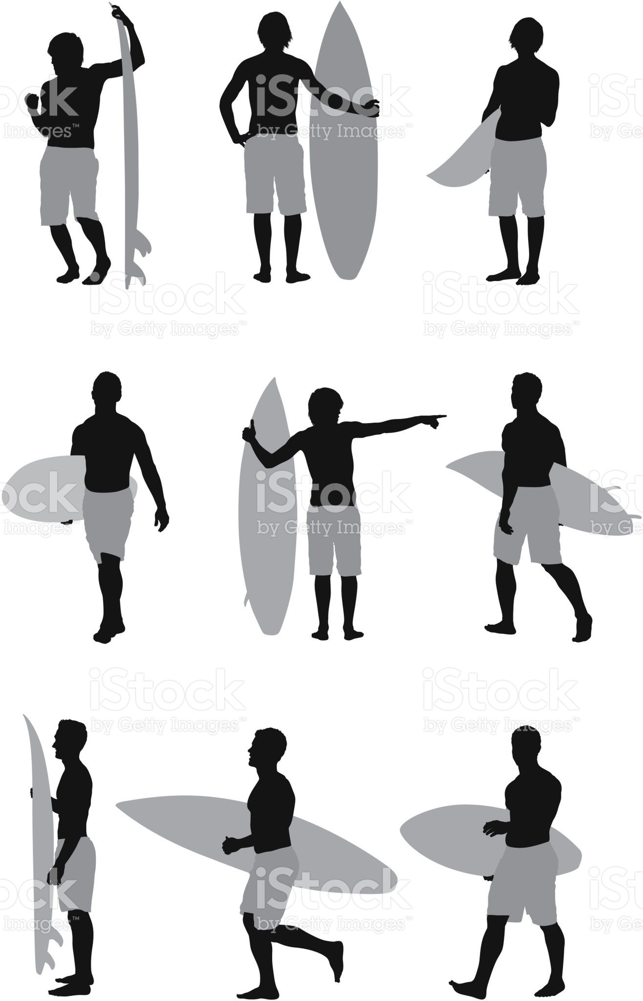 1316x2048 In Surfing Vector Art