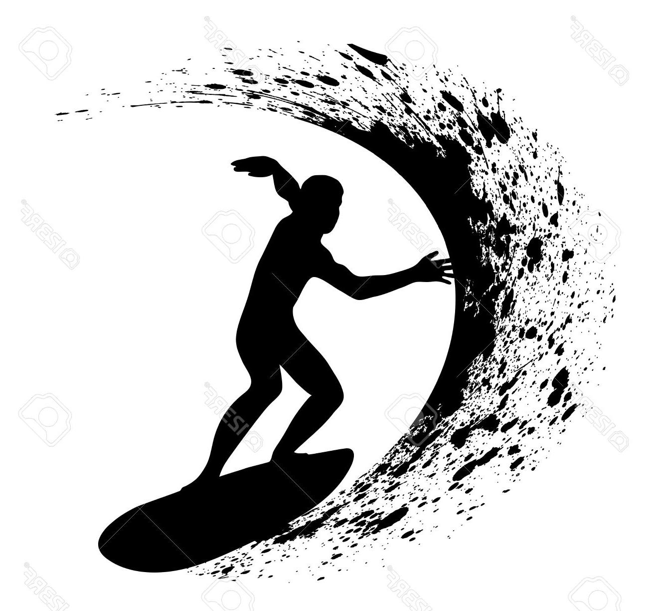 1300x1224 Hd Surfer Vector Silhouette Pictures Free Vector Art, Images