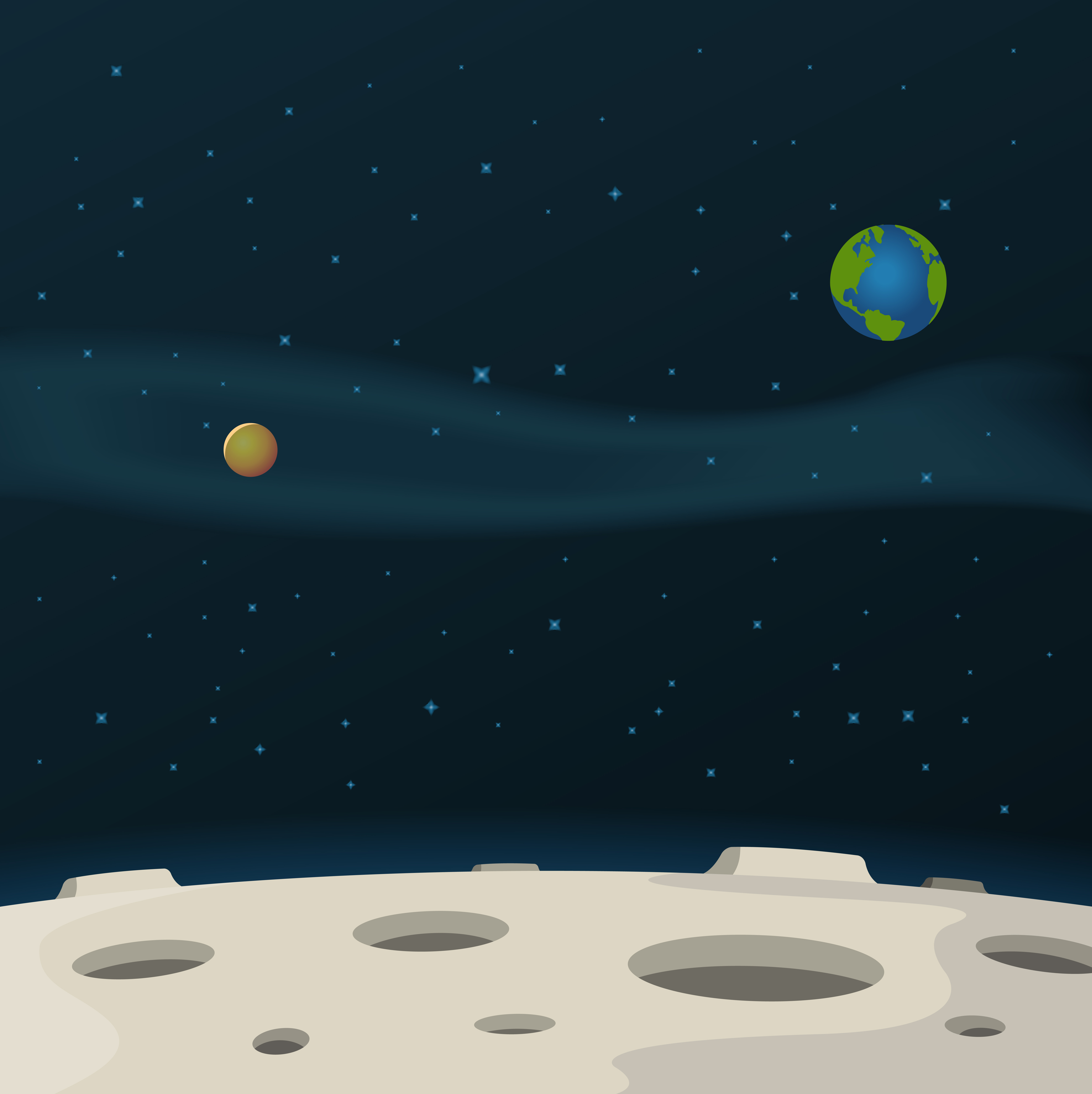 7070x7086 Moon Surface Free Vector Art