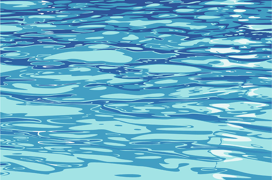 900x598 Water Surface Vector Painting Background