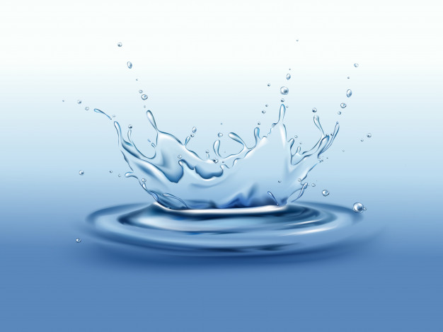 626x469 Frozen Motion Splash Crown With Droplets And Waves On Calm Water