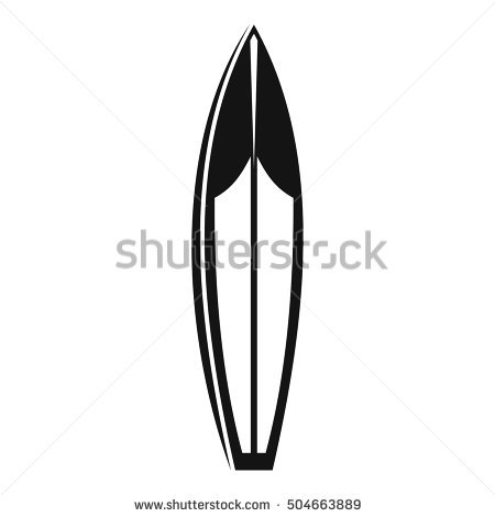 450x470 Surfboard Vector Group With Items
