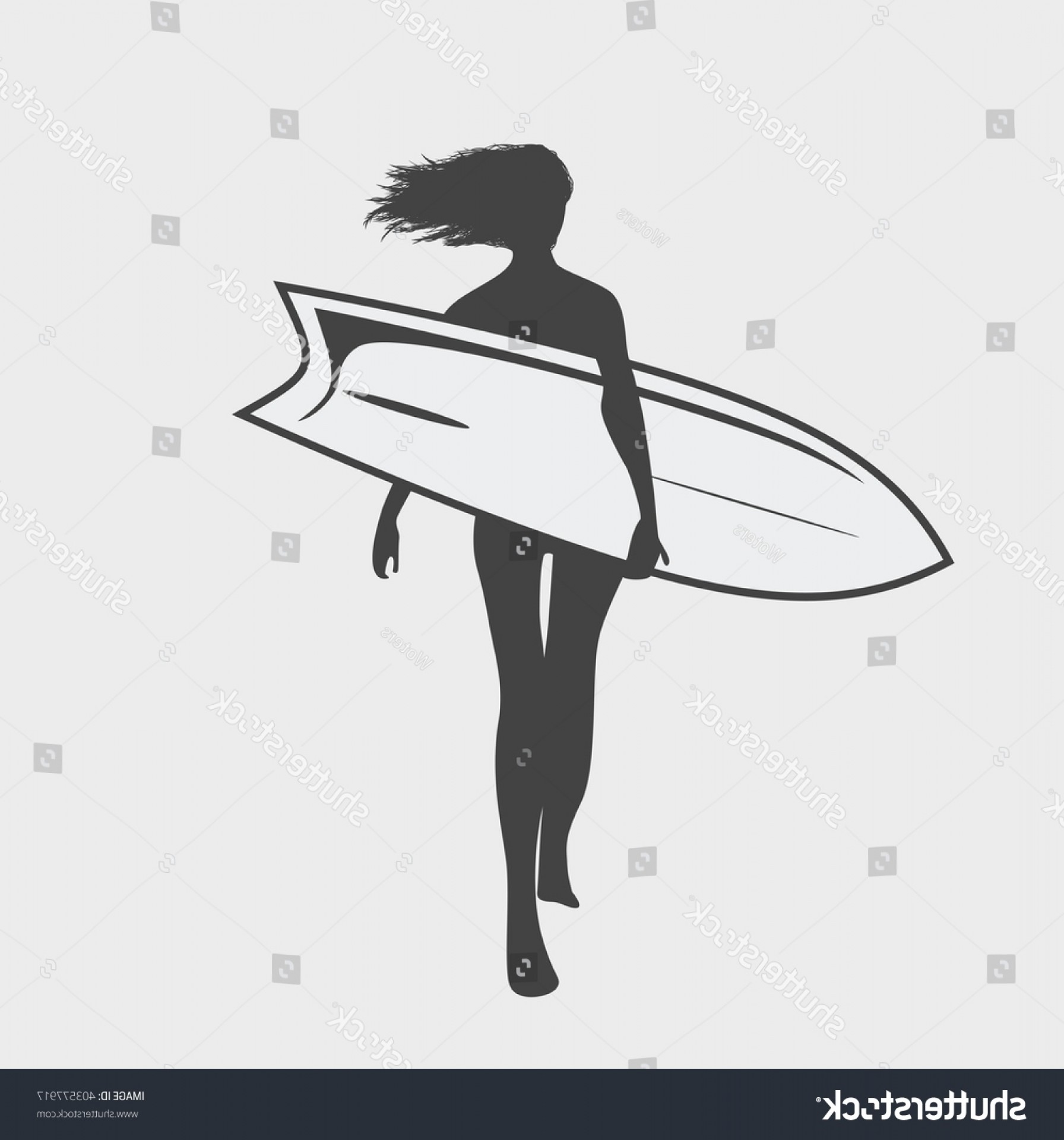 1792x1920 Silhouette Girl Surfboard Black White Geekchicpro