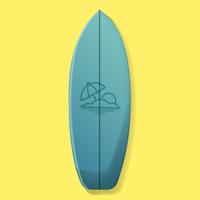200x200 Surfboard Free Vector Art