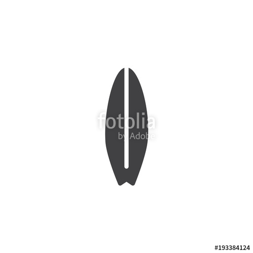 500x500 Surfboard Vector Icon Filled Flat Sign For Mobile Concept And Web