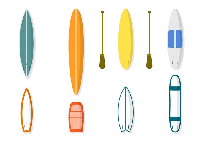 700x490 Flat Surfboard Vectors